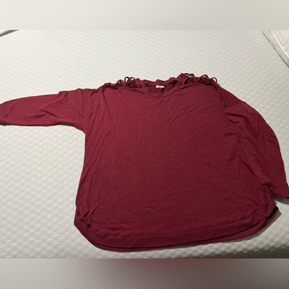Maurices Burgundy Crew Neck Sweater